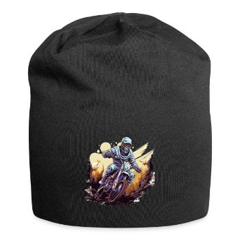 Halloween Mummy Reaper sur une Dirtbike Motocross MX - Bonnet en jersey - noir - Devant