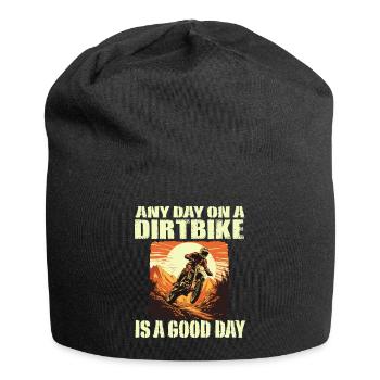 Dirtbike Motocross any day on a Dirtbike - Jersey-Beanie - Schwarz - Vorne