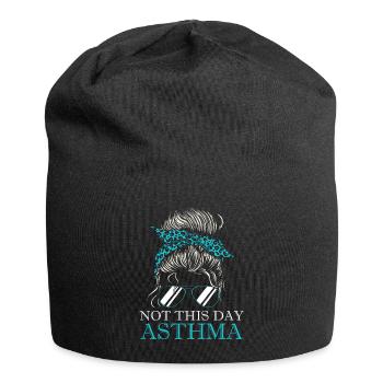 Asthmakrieger Nicht An Diesem Tag - Jersey-Beanie - Schwarz - Vorne