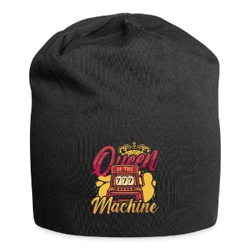 Slots Machine Queen Of The Machine Casino Player - Jersey Beanie - black - Front