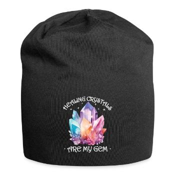Funny Gemstone Chakra Healer Spiritual - Jersey Beanie - black - Front