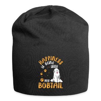 Bobtail vous rend heureux Old English Sheepdog - Bonnet en jersey - noir - Devant