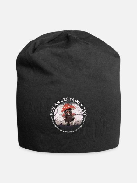 mushrooms mushroom pickers mushrooms growers funny fungi - Jersey Beanie - black