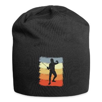 Look vintage d'escrimeur - Bonnet en jersey - noir - Devant