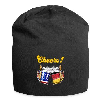 Bière bavaroise, bravo! Chemise Bavière - Bonnet en jersey - noir - Devant