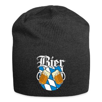 Biertrinker Bierfan Bierliebhaber - Jersey-Beanie - Anthrazit - Vorne