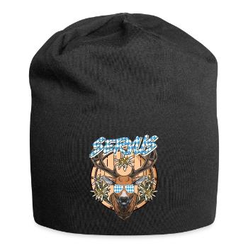 Servus Bayern Weiß Blau München Shirt Bayer - Jersey-Beanie - Schwarz - Vorne