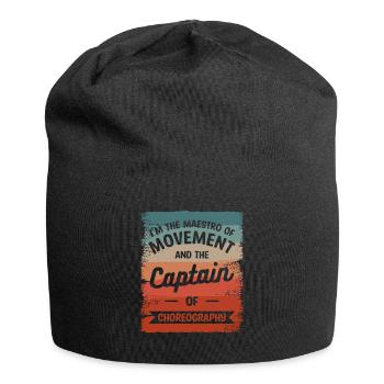 Je suis le Maestro du Mouvement et le Capitaine de - Bonnet en jersey - noir - Devant