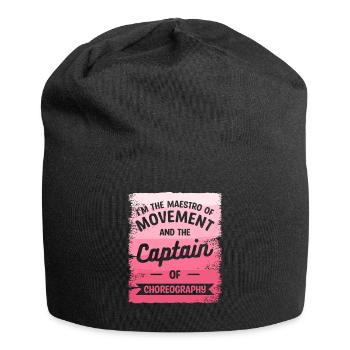 Je suis le Maestro du Mouvement et le Capitaine de - Bonnet en jersey - noir - Devant