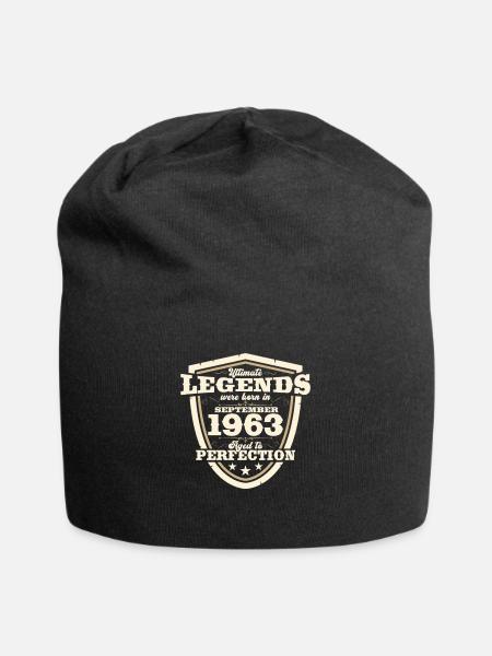 60e anniversaire Millésime Septembre Millésime 1963 - Bonnet en jersey - noir