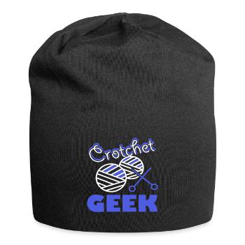 Crocheting Crochet Geek - Jersey Beanie - black - Front