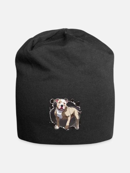 Pitbull Pitbull Chien Pitbull Vêtements Pitbulls - Bonnet en jersey - noir
