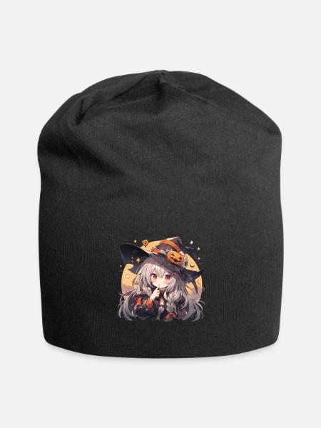 Witch Witch Witch Halloween Witch Outfit - Jersey Beanie - black