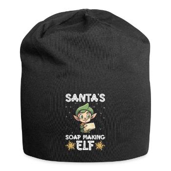 Soap making Christmas soap boiler saying - Jersey Beanie - black - Front