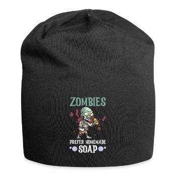 Soap making Halloween soap boiler saying - Jersey Beanie - black - Front