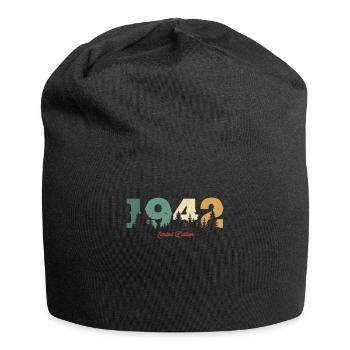 Cadeau d’anniversaire Vintage Nature 1942 - Bonnet en jersey - noir - Devant