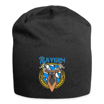 Bayern Shirt München Bayerische Flagge Bayer - Jersey-Beanie - Schwarz - Vorne