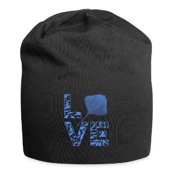 Manta Ray Love Manta Rays Lover Stingray - Jersey-Beanie - Schwarz - Vorne