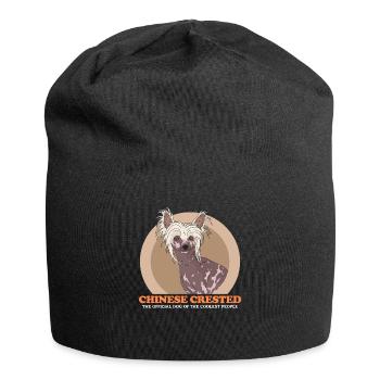 Chinese Crested Dogs Chinese Crested Gift - Jersey Beanie - black - Front