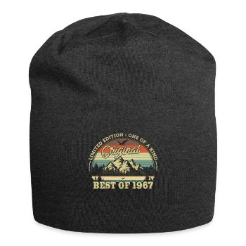 Retro Geburtstagsgeschenk 56 Jahre 1967 - Jersey-Beanie - Anthrazit - Vorne