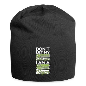 Don't Let My Muscles Fool You Plant-Based Vegan - Jersey Beanie - black - Front