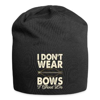Bogenschütze Bogenschießen - Jersey-Beanie - Schwarz - Vorne
