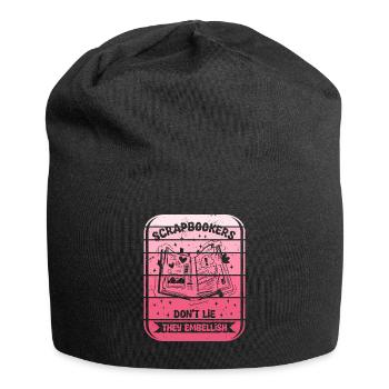 Scrapbookers Don't Like They Embellish Scrapbook - Jersey Beanie - black - Front