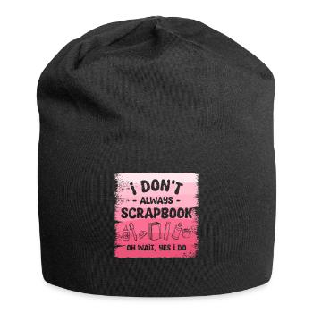 Ich mache nicht immer ein Sammelalbum, oh warte, ja, das tue ich - Jersey-Beanie - Schwarz - Vorne