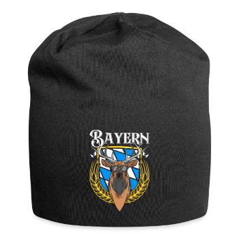 Bayern Shirt München Bayerische Flagge Bayer - Jersey-Beanie - Schwarz - Vorne