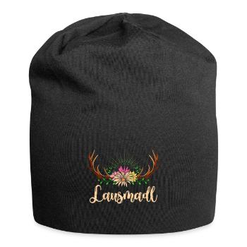 Lausmadl Bayerische Mädchen Bayern Frauen - Jersey-Beanie - Schwarz - Vorne