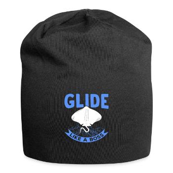 Mantarochen Gleiten Mantarochen Liebhaber - Jersey-Beanie - Schwarz - Vorne