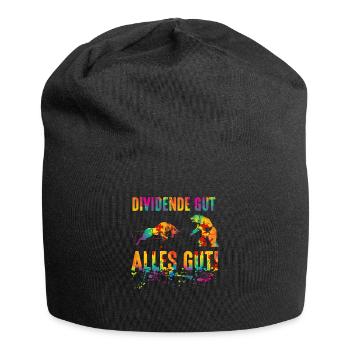 Dividend Good All Good Stock Market Stocks - Jersey Beanie - black - Front