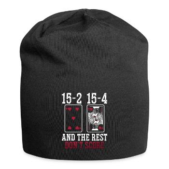 Cribbage 15-2 15-4 And The Rest Loves Board Game - Jersey Beanie - black - Front