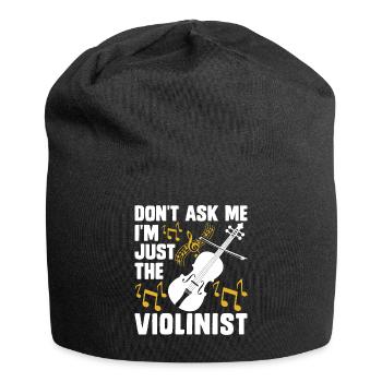 Violin Violinist - Jersey Beanie - black - Front