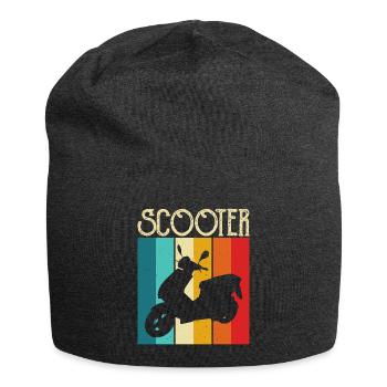 Roller Rollerfahrer Motorroller - Jersey-Beanie - Anthrazit - Vorne