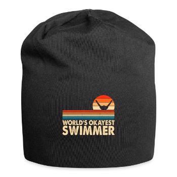Schwimmen Schwimmer - Jersey-Beanie - Schwarz - Vorne