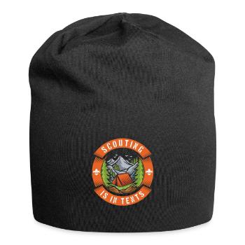 Boy Scout Tent Scouting Is In Tents - Jersey Beanie - black - Front
