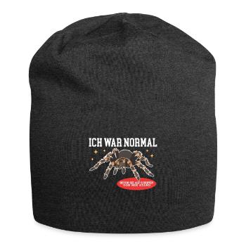 Tarentule sur 8 pattes araignée cadeau - Bonnet en jersey - charbon - Devant