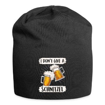 Schnitzel Shirt Bayerisch I don't Give a Schnitzel - Jersey-Beanie - Schwarz - Vorne