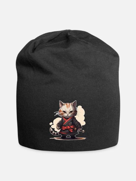 Jeu d’épée japonais Samurai Kitty - Bonnet en jersey - noir