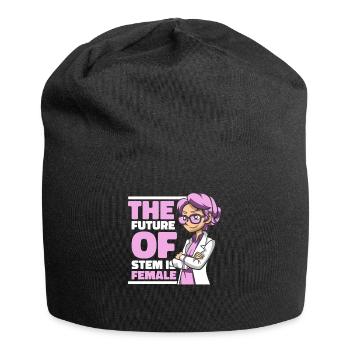 The Future Of STEM Is Female Empowering Women - Jersey Beanie - black - Front