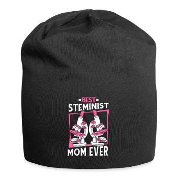 Best Steminist Mom Ever Scientist Empowering - Jersey Beanie - black - Front