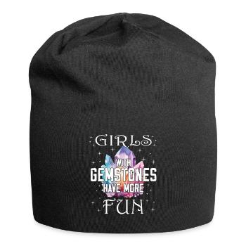Funny Gemstone Chakra Healer Spiritual - Jersey Beanie - black - Front