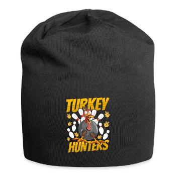 Thanksgiving Bowl Bowler Strike Pin Sport Bowling - Jersey-Beanie - Schwarz - Vorne
