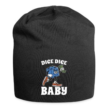 Bunco Dice Dice Baby Loves Party Game Bunco Lover - Jersey Beanie - black - Front