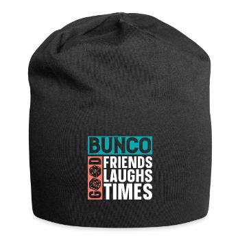 Bunco Good Friends Good Laughs Good Party Game - Jersey-Beanie - Schwarz - Vorne