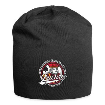Euchre il y a plus de choses à la vie cartes à jouer - Bonnet en jersey - noir - Devant