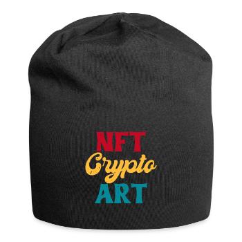 NFT - Jersey-Beanie - Schwarz - Vorne