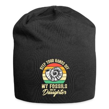 Fossilien sammelnder Paläontologe Fossiliensammler - Jersey-Beanie - Schwarz - Vorne