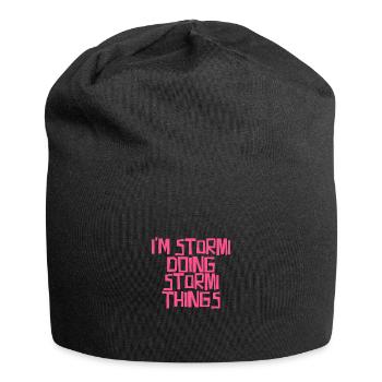 I'm Stormi doing Stormi things - Jersey Beanie - black - Front